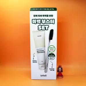 브리올 미백보장 프리미엄 치약 120g + 브라이트닝 미백 칫솔 도매가능 수출
