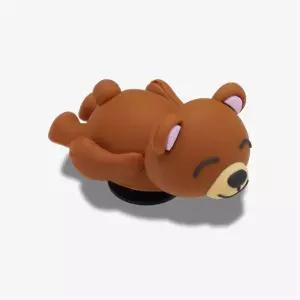 [보리보리/크록스 슈즈]3D 누워있는 곰돌이 지비츠 (10013805_ZZ)