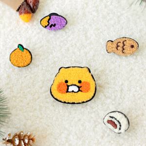 카카오프렌즈 춘식이 부클 납작 신발꾸미기 가방 참 세트