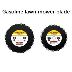 예초기날 정원 전동 공구 액세서리 가솔린 잔디 예초기 나무 특수 블레이드 대나무 두꺼운 망간강 라운드 체인 톱날
