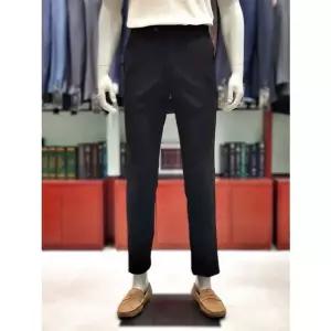 [갤러리아] 킨록 얇은두께 크리즈 슬림핏 밴딩 팬츠 블랙 (TJ382)