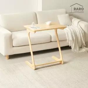 [무료배송] 라로퍼니처 클로버 원목 600 사이드 이동식 소파 테이블 협탁