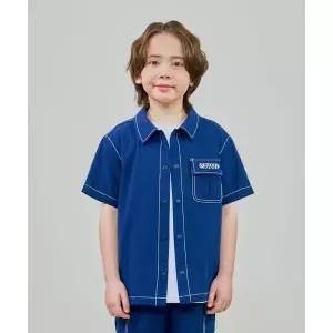 [보리보리/아웃도어프로덕츠 키즈]시어서커 반팔 셔츠 (네이비) OD252ISH18_NVY