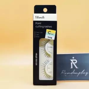 필리밀리 포인트 컷팅 속눈썹 슈퍼롱 C컬 11mm 도매가능 수출