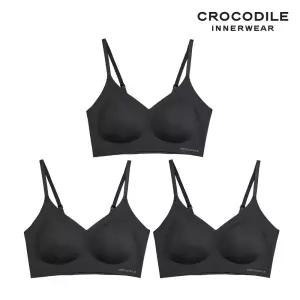 [크로커다일] 소프트 쿨인견 쉘론 패드일체형 스트랩 브라 블랙 CDWBR5N16_3