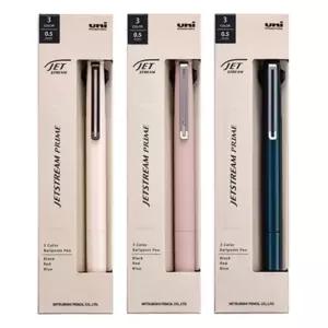 유니 제트스트림 뉴프라임 3색 볼펜 멀티펜 0.5mm (각인) 고급 필기구 문구 학생 사무 용품 선물