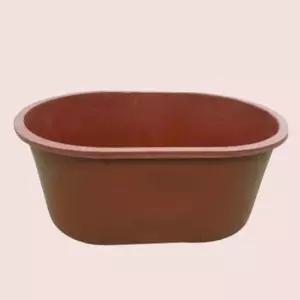 고무다라 타원형 중사이즈 고무통 대야 고래통 중형