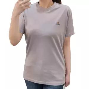 [명품] 23SS  여성 멀티컬러 ORB 클래식 자수 로고 반팔티 그레이 3G010006..