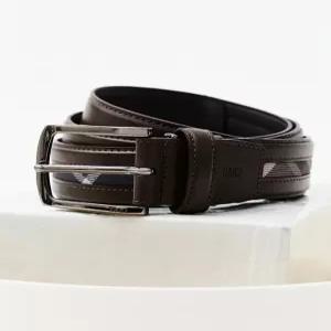 닥스 액세서리 남성 24FW [스테디셀러]브라운 체크 소가죽 벨트 WBBE4F512W2