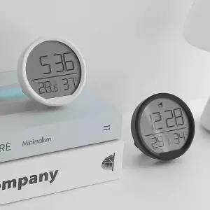 히키스 무선 디지털 온습도계 알람 시계 자석 벽걸이