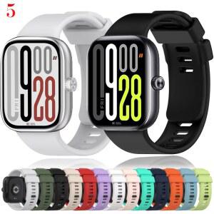 Redmi Watch 5/4 용 실리콘 스트랩 Xiaomi Mi Band 9 Pro/8 Pro 용 스포츠 편안하고 부드럽고 통기성이 뛰어난 교체 용 손목 밴드