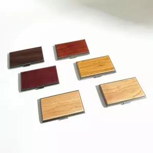 고품질 우드 이니셜 각인 카드 명함 지갑 케이스 우드카드케이스 (WFI3U5C)