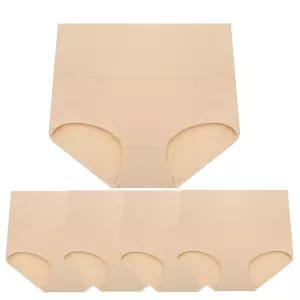 포근한 순면 복대팬티 5P 하이웨이스트 똥배 팬티