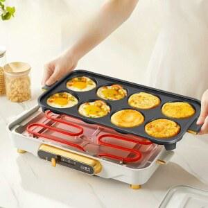 전기 에그팬 계란 계란팬 배터리 8홀 커버X 기본 장비빨 국화빵 가정용계란기계