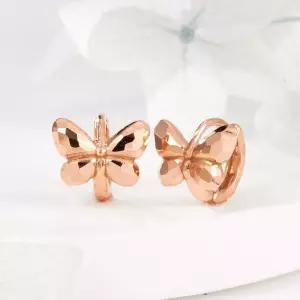 14K 컷팅 리본 나비 원터치 귀걸이 한쌍 PNE41763