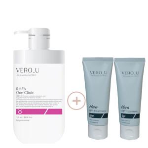 베로유 레아 원 클리닉 750ml+헤라 엘피피 트리트먼트 100mlx2/ 극손상모 홈케어 셀프클리닉