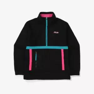[휠라](대구신세계)[FILA] 아카이브 플리스 아노락 (FE2PLF6103F_BLK)