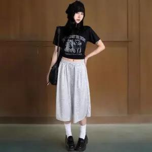 /신상오픈런 여성 레이온 밴딩 7부 버뮤다 팬츠 캐주얼