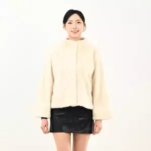 우진모피(WJ) 코펜하겐 퍼 휘메일 아이보리 기본 밍크코트 국내생산 본사직영