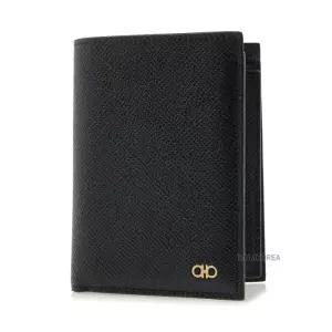 [라벨루쏘] [페라가모] FW25 남성 간치니 컴팩트 반지갑 66 1459 NERO 0775656