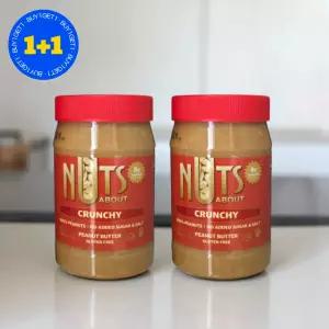 [1+1] 넛츠어바웃 땅콩 100퍼센트 무가당 땅콩버터 크런치 500g 2개