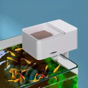 물고기 자동 먹이급여기 금붕어 거북이 열대어 사료통 (WFJBVCY)