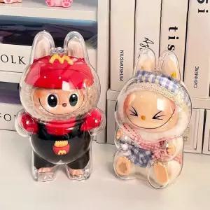 라부부 인형 케이스 키링 피규어 보호 투명 커버(인형 미포함) 스컬판다 크라잉베이비