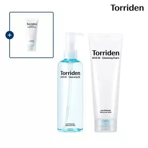 [SET] 토리든 다이브인 저분자 히알루론산 클렌징 오일 200ml + 클렌징 폼 150ml (+다이브인 폼 30ml)
