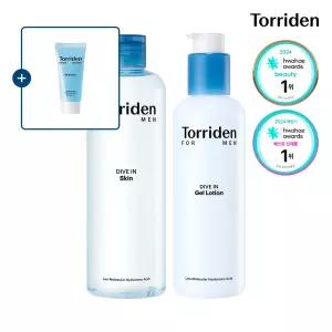 [SET] 토리든 다이브인 포맨 저분자 히알루론산 스킨 300ml+젤 로션 200ml (+올인원 20ml)
