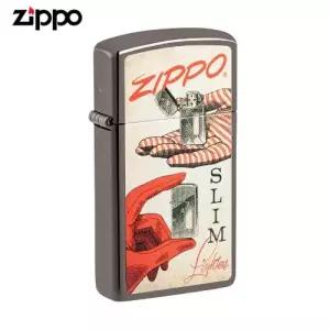 ZIPPO 슬림 라이터 48396 Slim Zippo Design 오일+심지+부싯돌 3종세트 포함