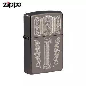 ZIPPO 라이터 프린팅 49404 Thors Hammer Design 오일+심지+부싯돌 3종세트 포함