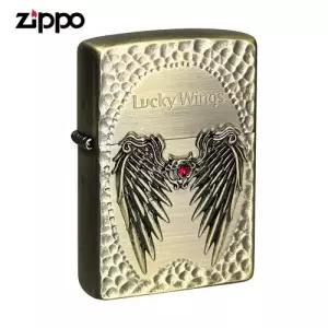ZIPPO 라이터 엠블렘 LUCKY WINGS BA 오일+심지+부싯돌 3종세트 포함