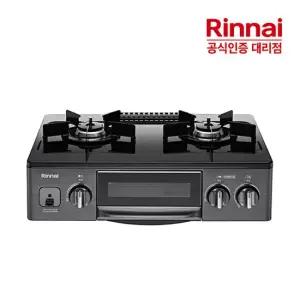 [전국설치] 린나이 2구 그릴 가스레인지 스마트 자동불꽃 조절  RT-5102 GS
