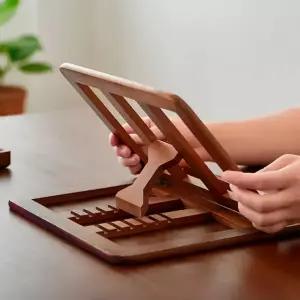 우드 독서대 각도조절 원목 책 북 거치대 태블릿 노트북 스탠드 받침대