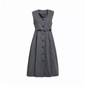 [JJ지고트](대구신세계)클래식 벨티드 슬리브리스 원피스 GRBN0OP231