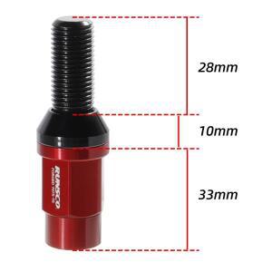 M14x1.5 나사 길이 28mm 휠 단조 볼트 너트 BMW 호환 Benz Audi VW Golf 20피스