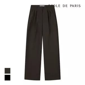 [에꼴드파리/드라로얄] 이중핀턱 와이드 팬츠_RB2YWPB062A