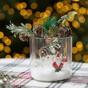 [텐바이텐]크리스마스 장식 화병 눈쌓인 산타마을 set 15cm (DIY) 소품