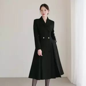 XXL까지) 기장선택) 라벨로미 숄카라 플레어 원피스 겨울 하객룩 오피스룩 모임룩 격식룩 빅사이즈