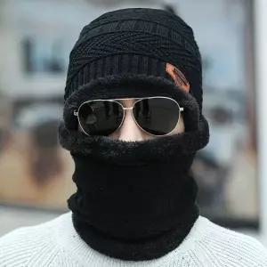 *땡처리 넥워머비니세트/넥워머+비니/남성 바라클라바/겨울모자/털비니/귀마개/목도리