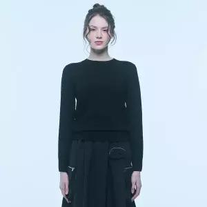 [UNIT](센텀시티점)캐시미어 블렌디드 비키 풀오버 (ZFKKCN10BN-BLACK)