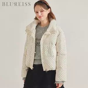 [블루레이스]배색 도트 웰론 패딩 점퍼_BI5W1JP1441