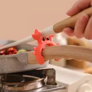 실리콘 국자 거치대 냄비 방지 홀더 주걱홀더 증기배출기 꽃게주걱거치대 국자거치대