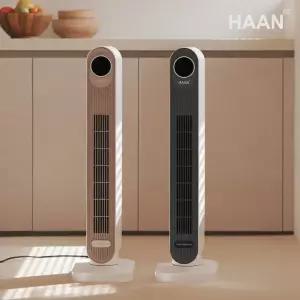 [25년형] 한경희 그래핀 PTC 전기 온풍기 타워형 사무실 가정용 히터 난방기 베이지 블랙