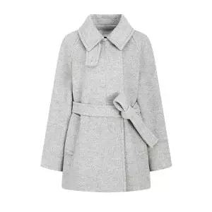 [JJ지고트](신세계 사우스시티)올 백 플리츠 레글런 하프코트 GPBA0CTR51