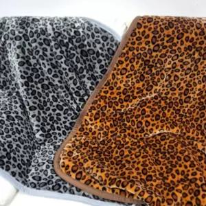 두꺼운 호피 밍크 담요 겨울 레오파드 극세사 블랭킷 이불