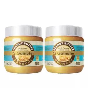 제이넛터 땅콩버터 크런치 320g 2개- 무첨가 무설탕 땅콩잼