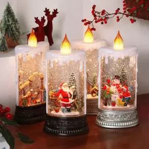 [텐바이텐]크리스마스 산타 오르골 촛불속 겨울왕국 무드등 대사이즈