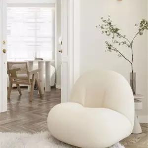 1인용 램스울 소파 푹신한 패브릭 조약돌소파 쇼파