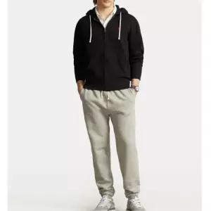 [국내당일발송] 25FW 폴로  포니로고 후드집업 블랙